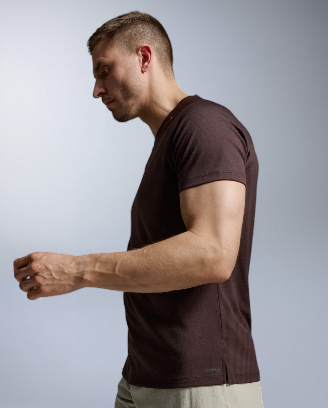 Aero Mesh Tee Laufshirt Herren - bark/black reflective
