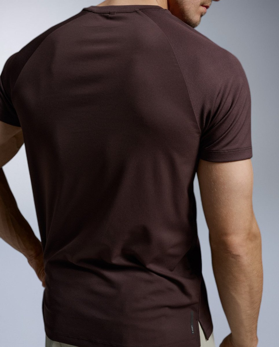 Aero Mesh Tee Running shirt Men - bark/black reflective