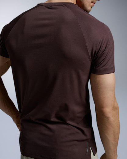 Aero Mesh Tee Running shirt Men - bark/black reflective
