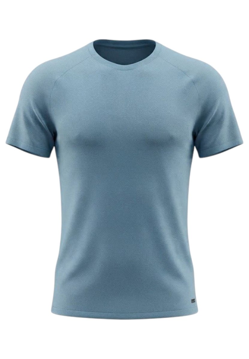 Aero Mesh Tee Running shirt Men - blue shade/black reflective