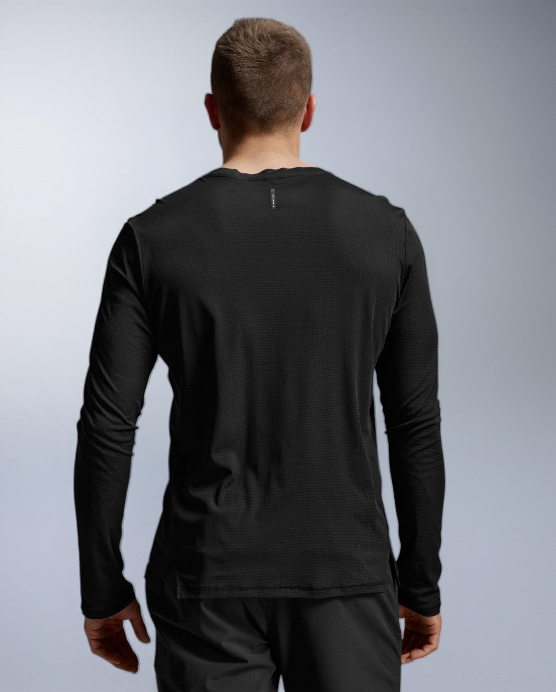 Aero Trail Long Sleeve Laufshirt Herren - black/black reflective