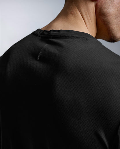 Aero Trail Long Sleeve Laufshirt Herren - black/black reflective