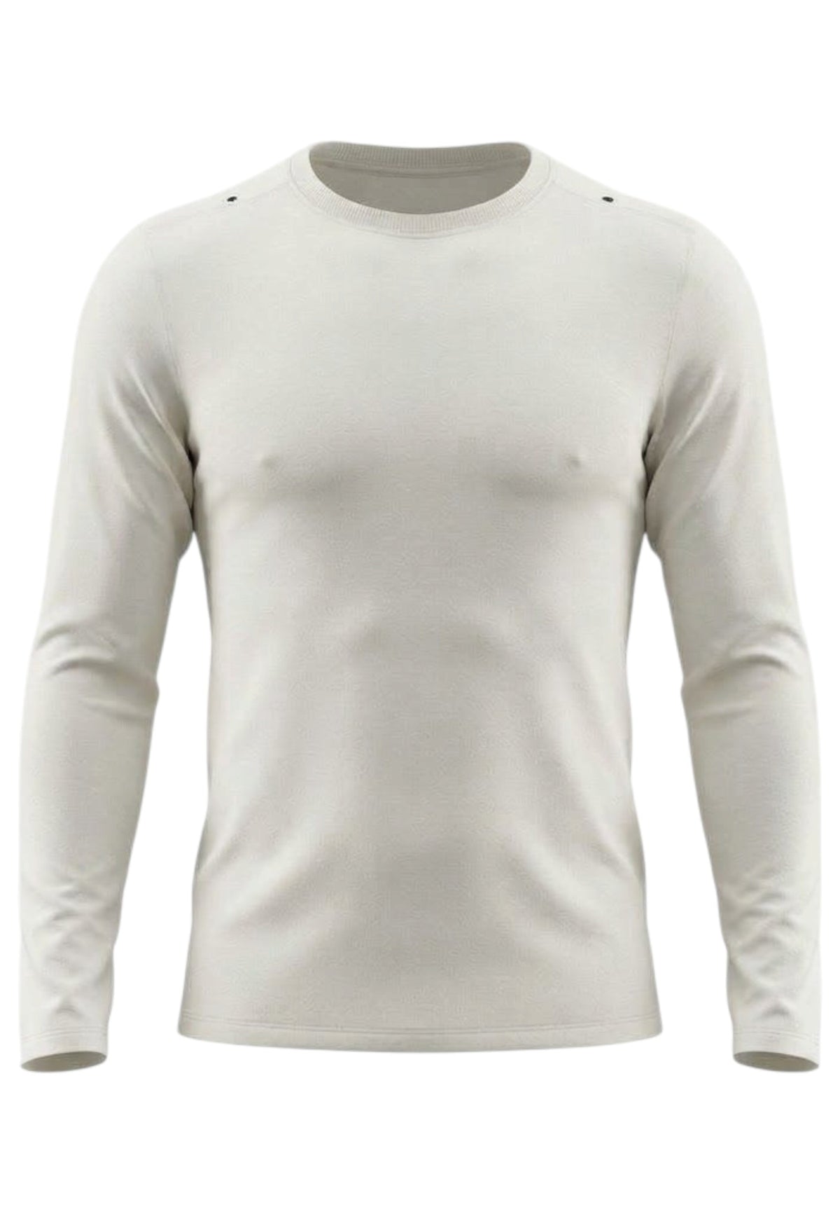 Aero Trail Long Sleeve Laufshirt Herren - chalk/black reflective