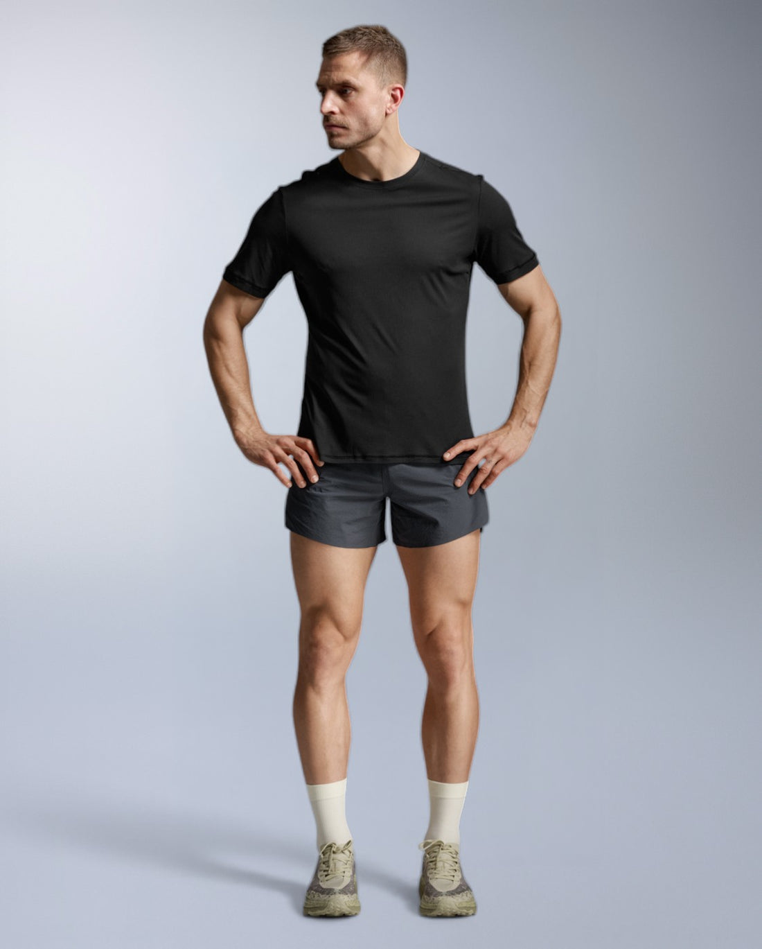 Aero Trail Tee Running shirt Men - black/black reflective