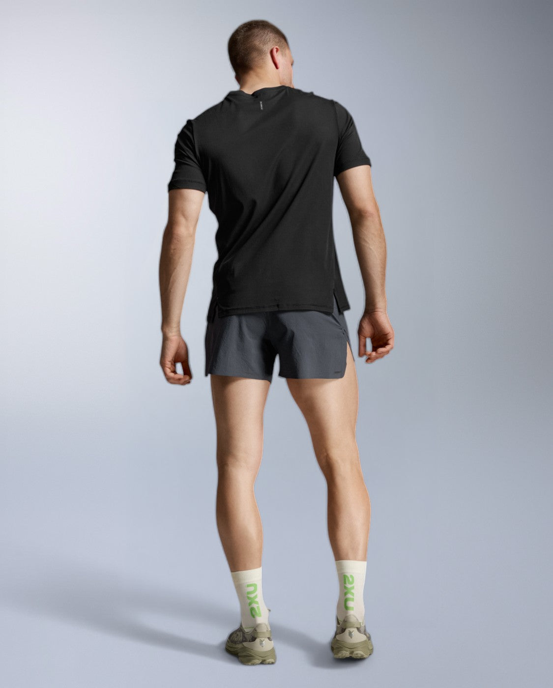 Aero Trail Tee Running shirt Men - black/black reflective