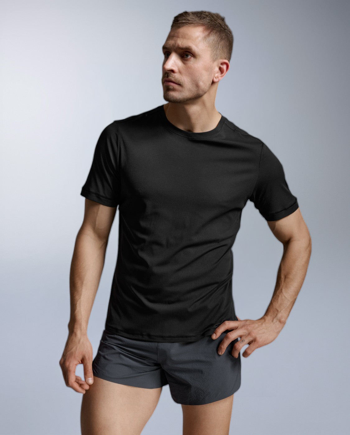 Aero Trail Tee Running shirt Men - black/black reflective