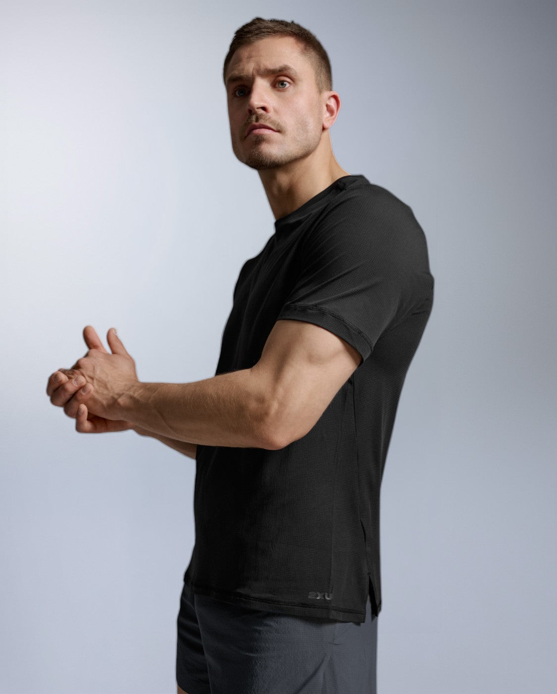 Aero Trail Tee Running shirt Men - black/black reflective