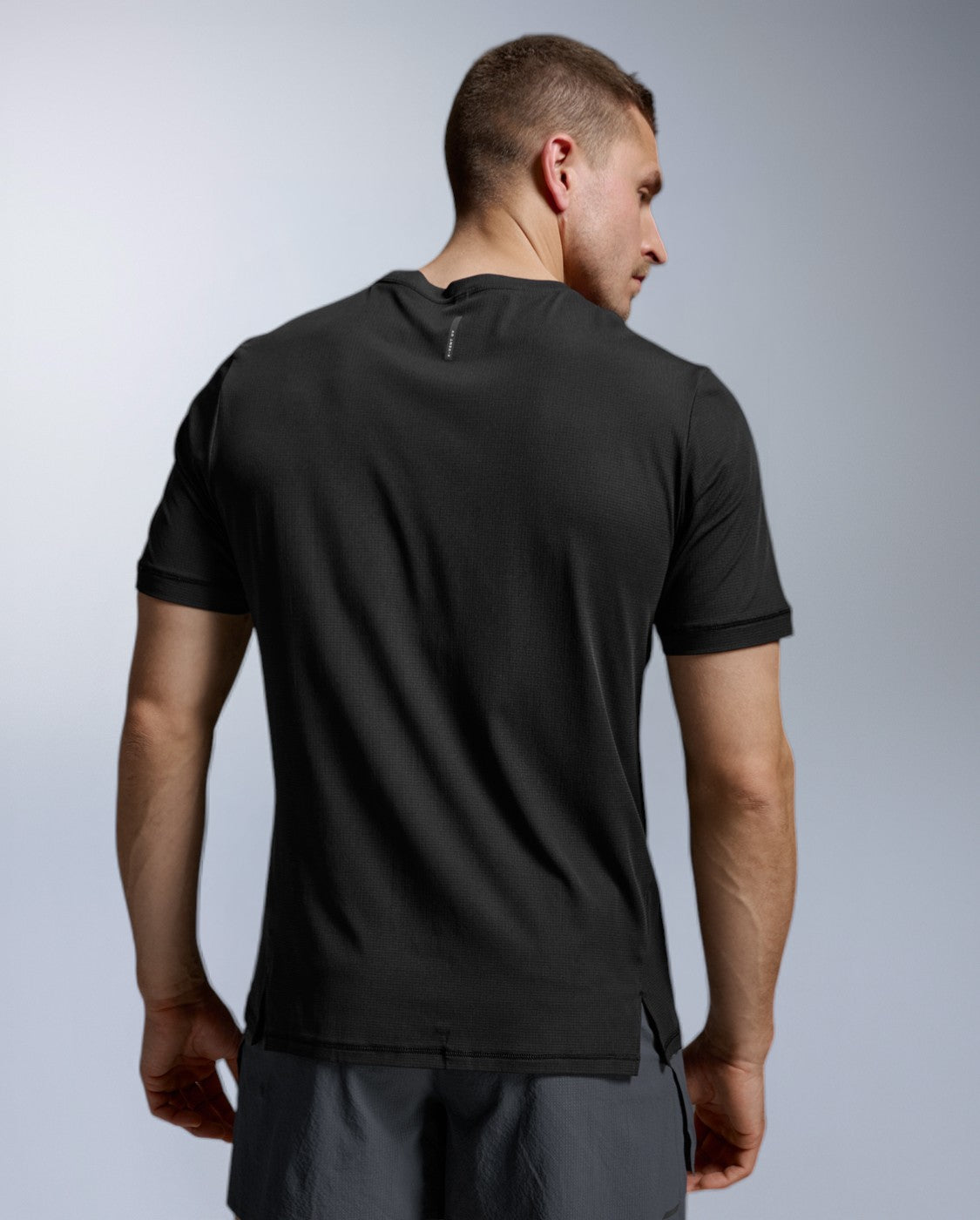 Aero Trail Tee Running shirt Men - black/black reflective