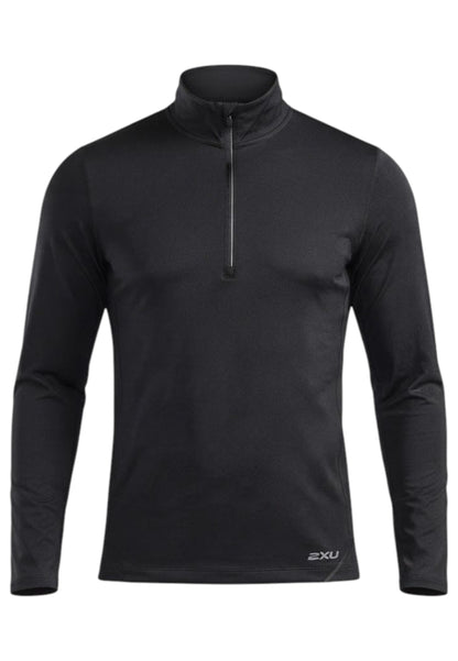 Aero Trail 1/2 Zip Laufshirt Herren - black/silver reflective