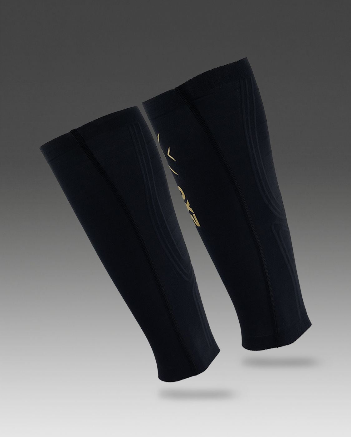 Compression Calf Guard Kompressions Strümpfe - black/gold