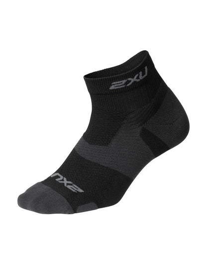 VECTR 1/4 crew sock Compression socks - black/titanium