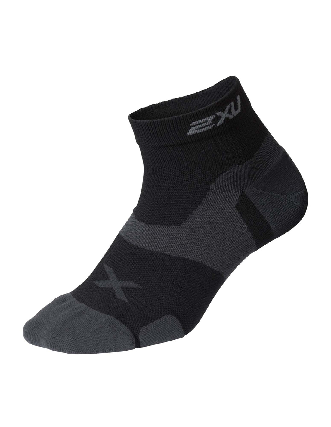 Vectr Cushion 1/4 Crew Socks Compression socks - black/titanium