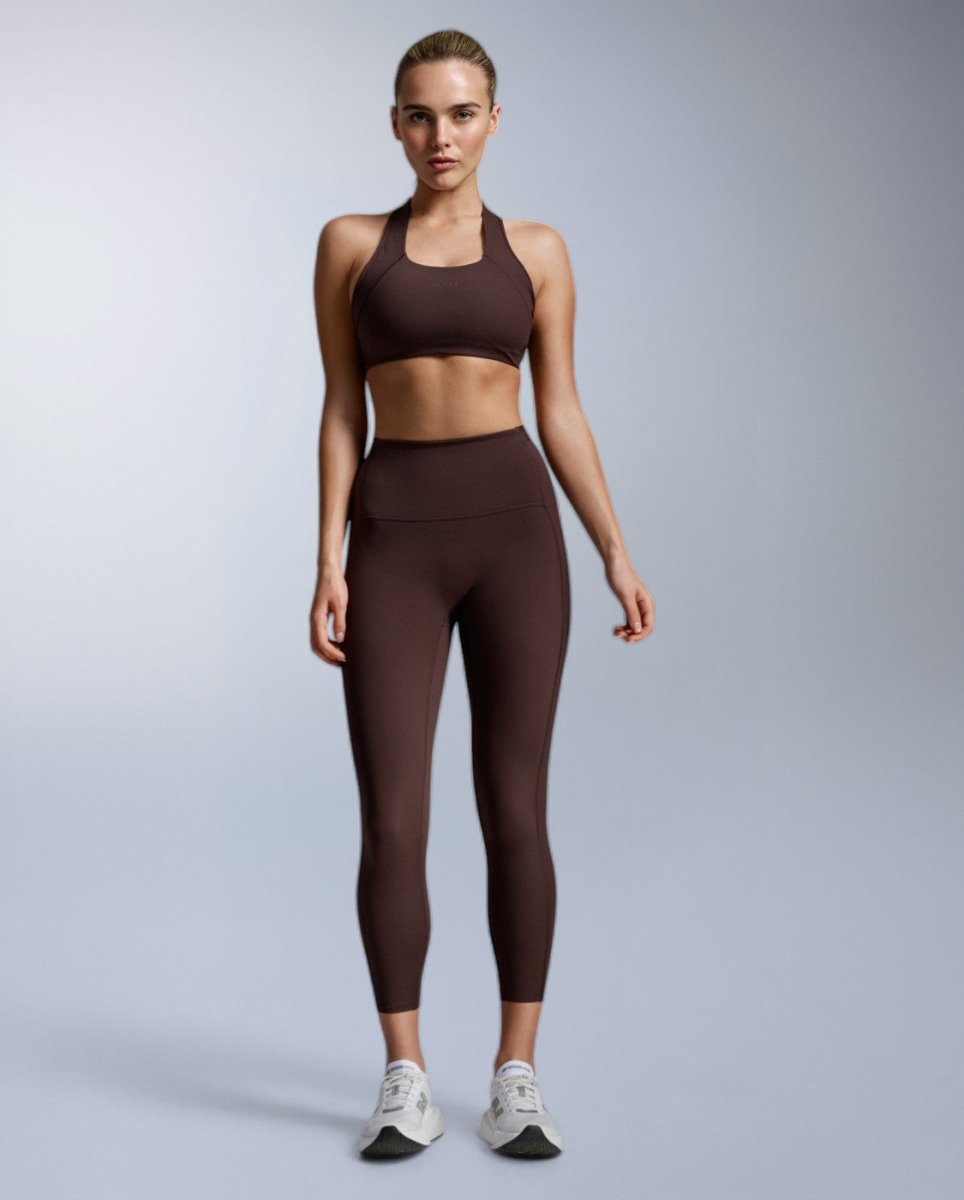 Form Stash Hi-Rise Compression 7/8 Fitness tight Women - bark/bark