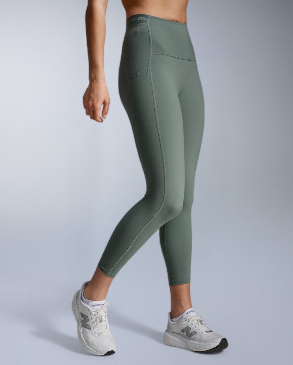 Form Stash Hi-Rise Compression 7/8 Fitness tight Women - olive leaf/olive leaf