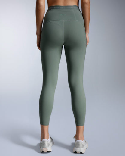 Form Stash Hi-Rise Compression 7/8 Fitnesstight Damen - olive leaf/olive leaf
