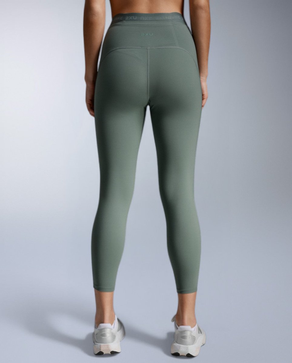 Form Stash Hi-Rise Compression 7/8 Fitness tight Women - olive leaf/olive leaf