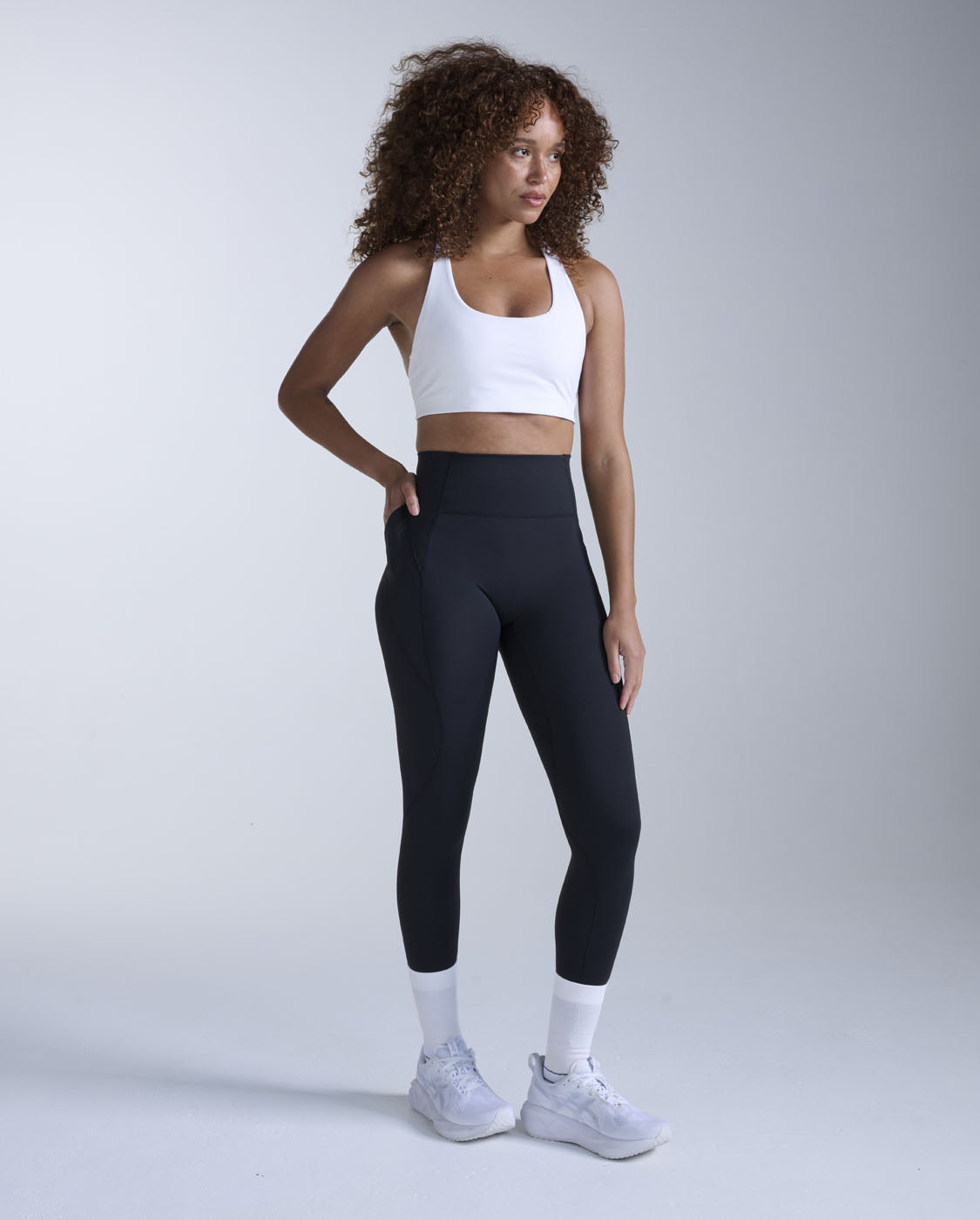 Flex Hi-Rise Compression Tight Fitnesstights Damen - black/black