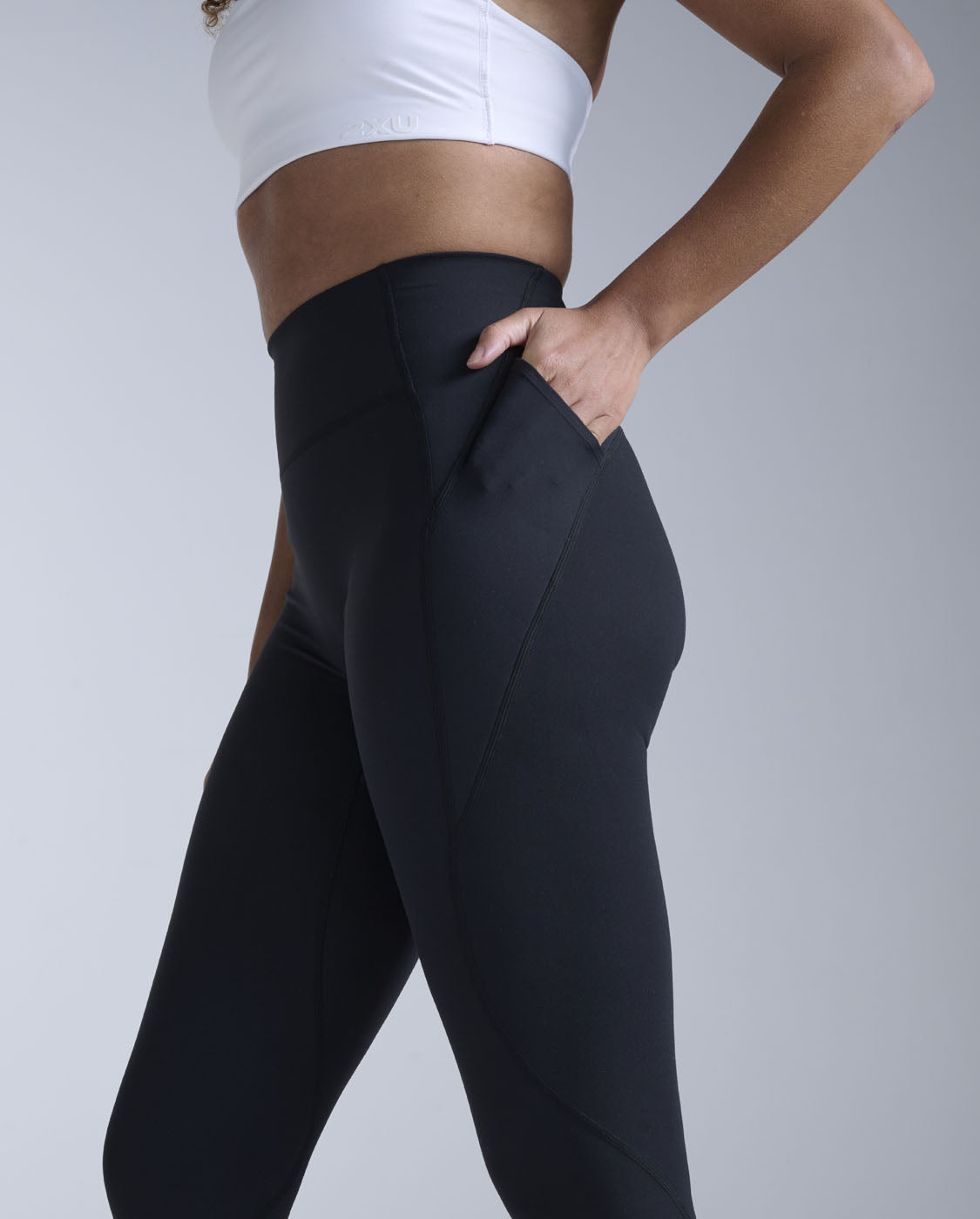 Flex Hi-Rise Compression Tight Fitnesstights Damen - black/black