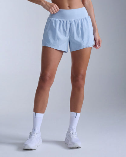 Aero Hi-Rise 2-in-1 3 Inch Shorts Laufshort Damen - bay/bay reflective