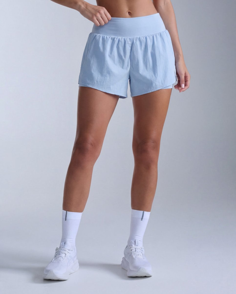 Aero Hi-Rise 2-in-1 3 Inch Shorts Running shorts Women - bay/bay reflective
