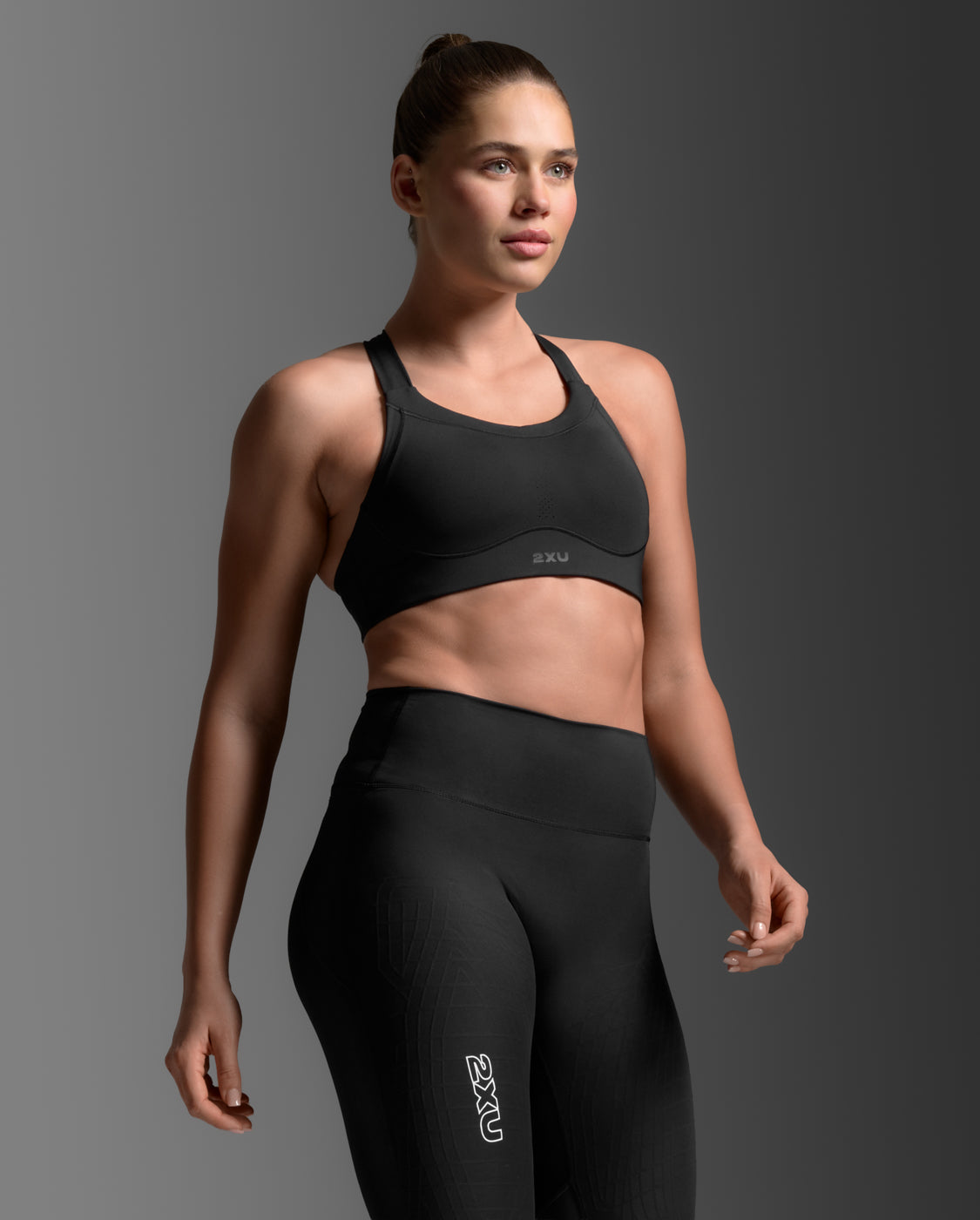 Light Speed High Impact Bra Sport-BH Damen - black/silver reflective