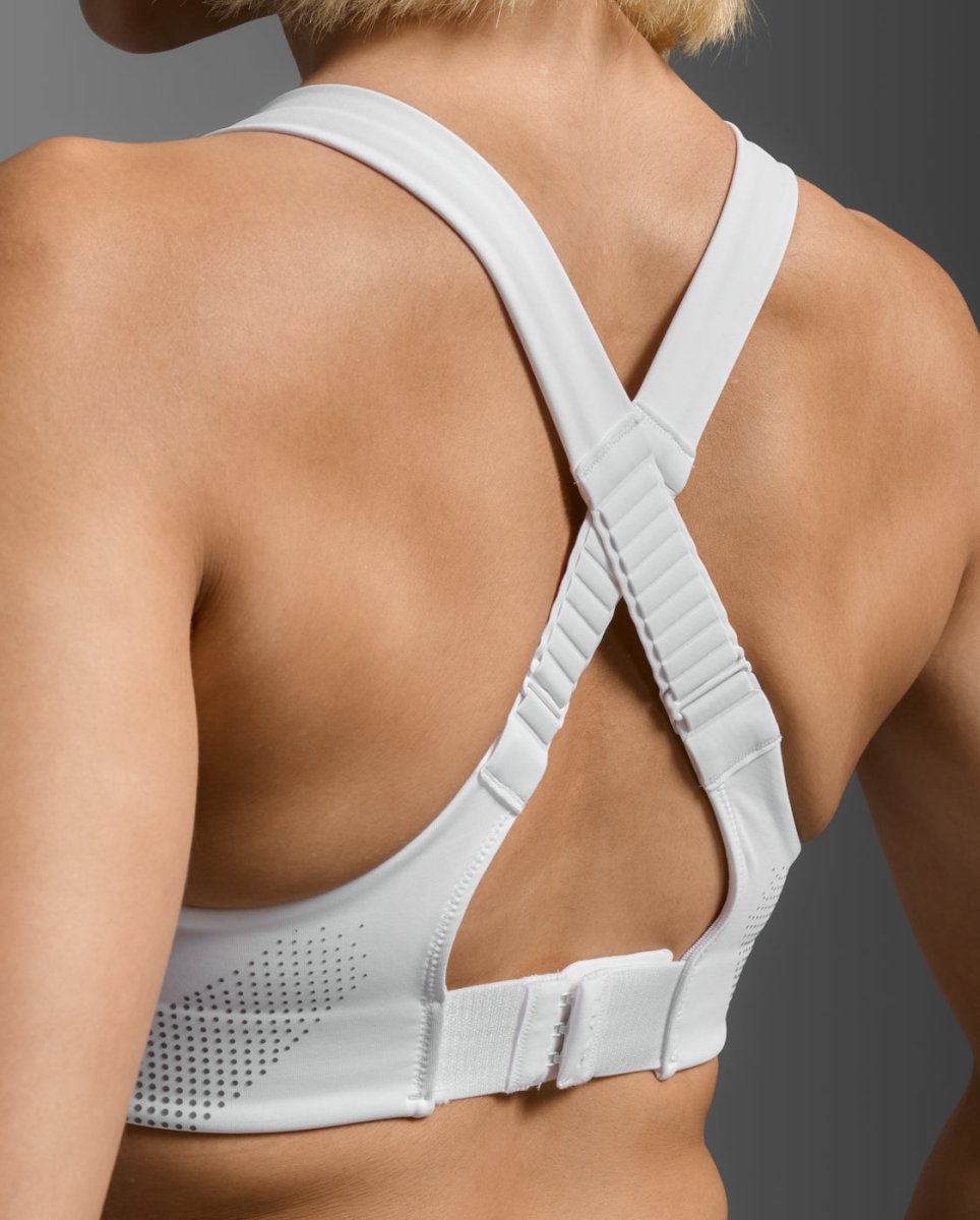Light Speed High Impact Bra Sports bra Women - white/silver reflective