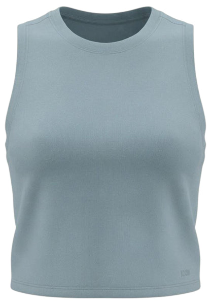 Aero Mesh Crop Tank Laufshirt Damen - blue shade/blue shade reflect