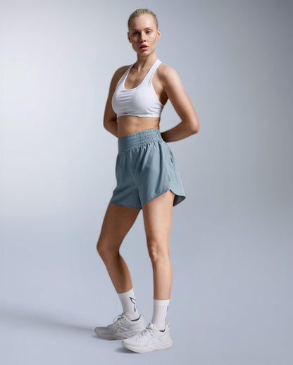Aero Hi-Rise 4 Inch Shorts Laufhose Damen - blue shade/blue shade reflect