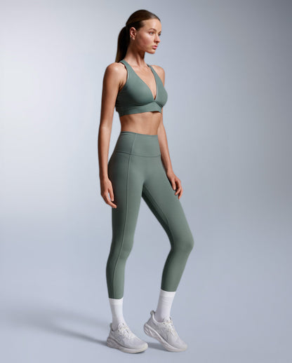 Fluid Hi-Rise Tights Fitnesstights Damen - oliver leaf/olive leaf