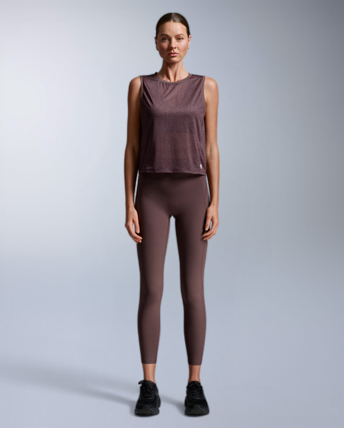 ReLight Crop Tank Tanktop Damen - currant/white