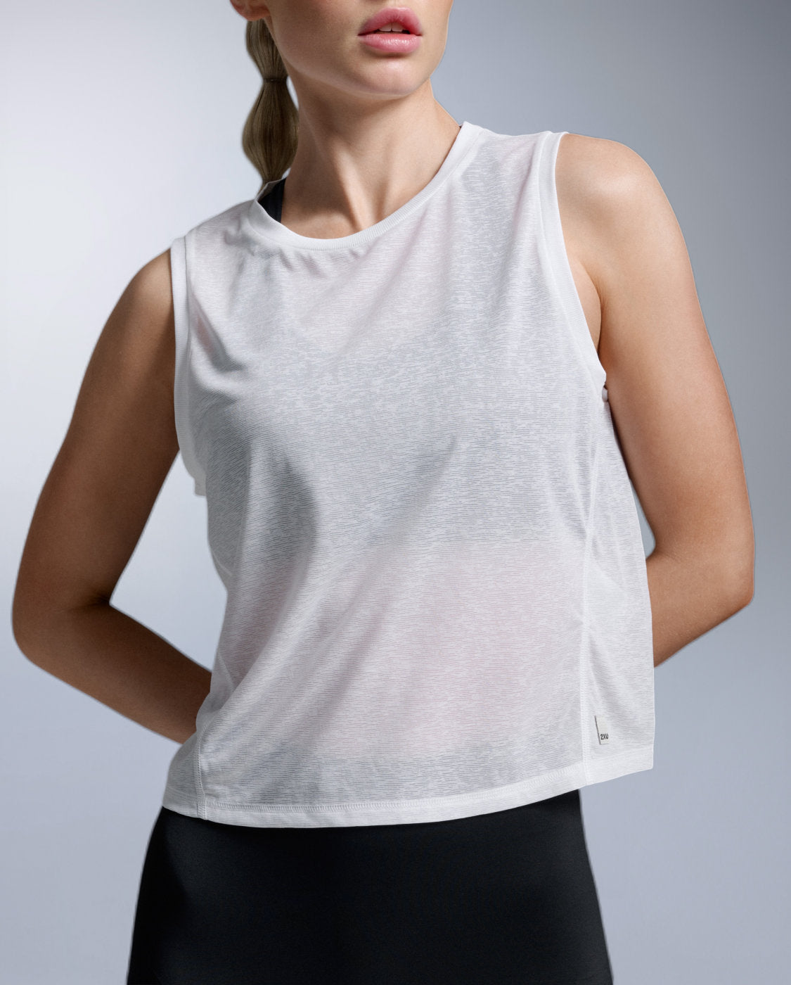 ReLight Crop Tank Tanktop Damen - white/white