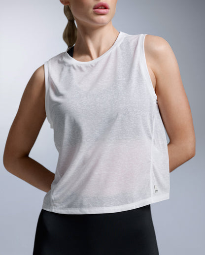 ReLight Crop Tank Tanktop Damen - white/white