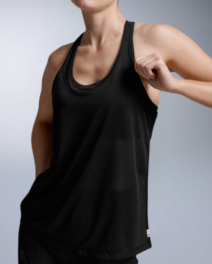 ReLight Racerback Singlet Tanktop Damen - black/white