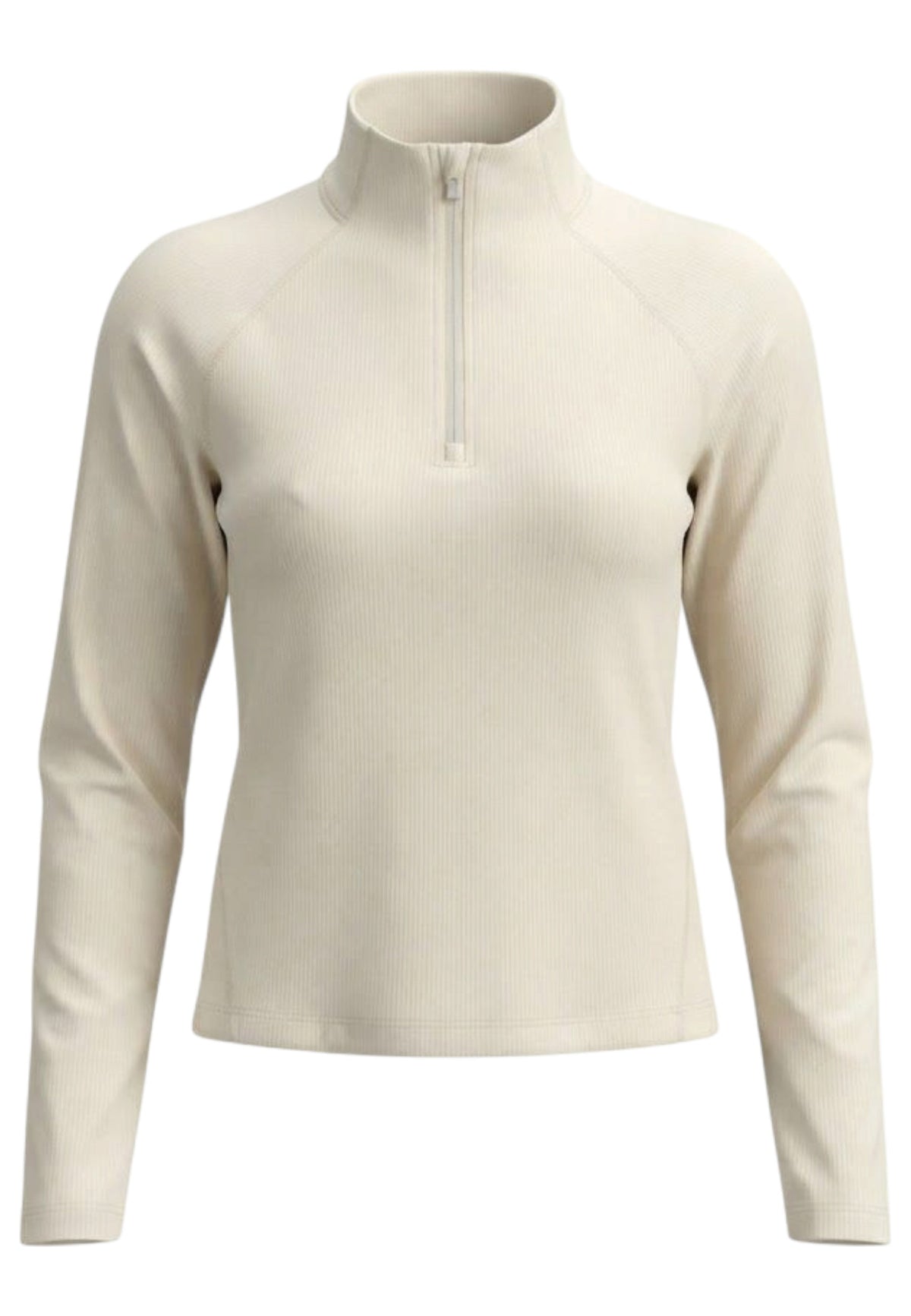 Aero Trail 1/2 Zip Laufshirt Damen - chalk/white reflective