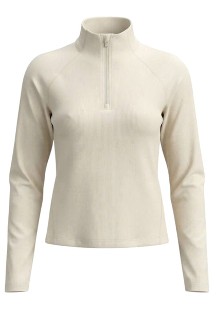 Aero Trail 1/2 Zip Laufshirt Damen - chalk/white reflective