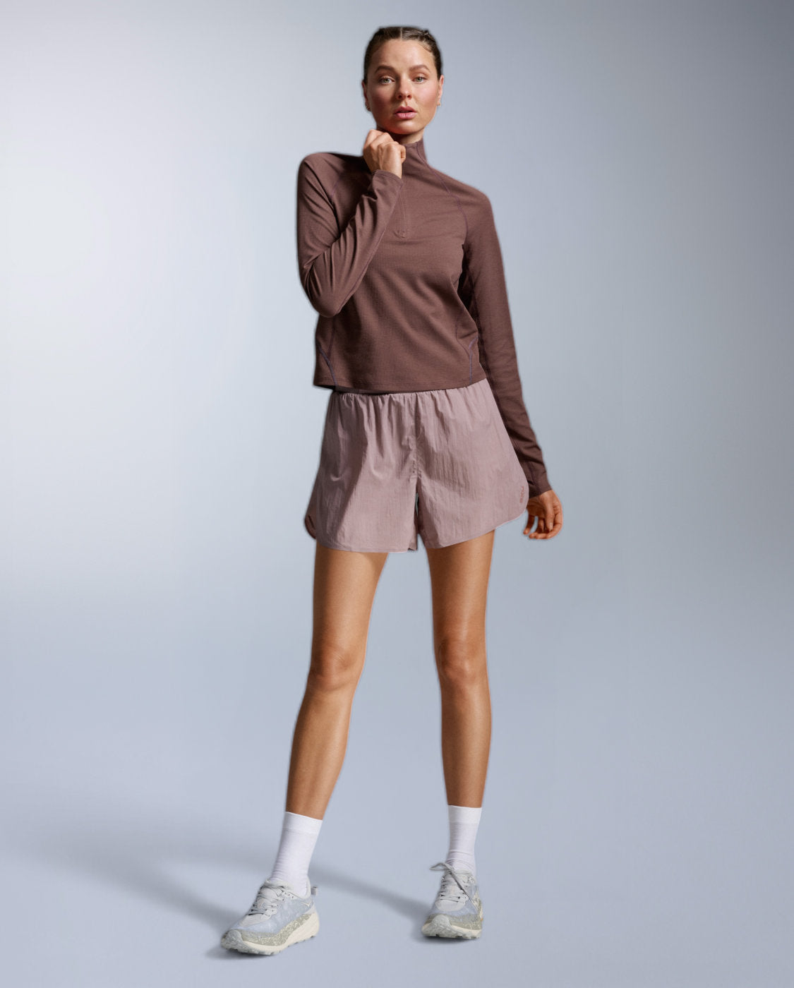 Aero Trail 1/2 Zip Running shirt Women - currant silver reflective