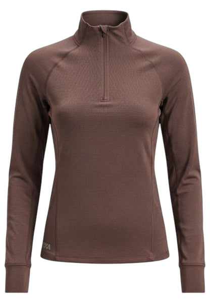 Aero Trail 1/2 Zip Running shirt Women - currant silver reflective