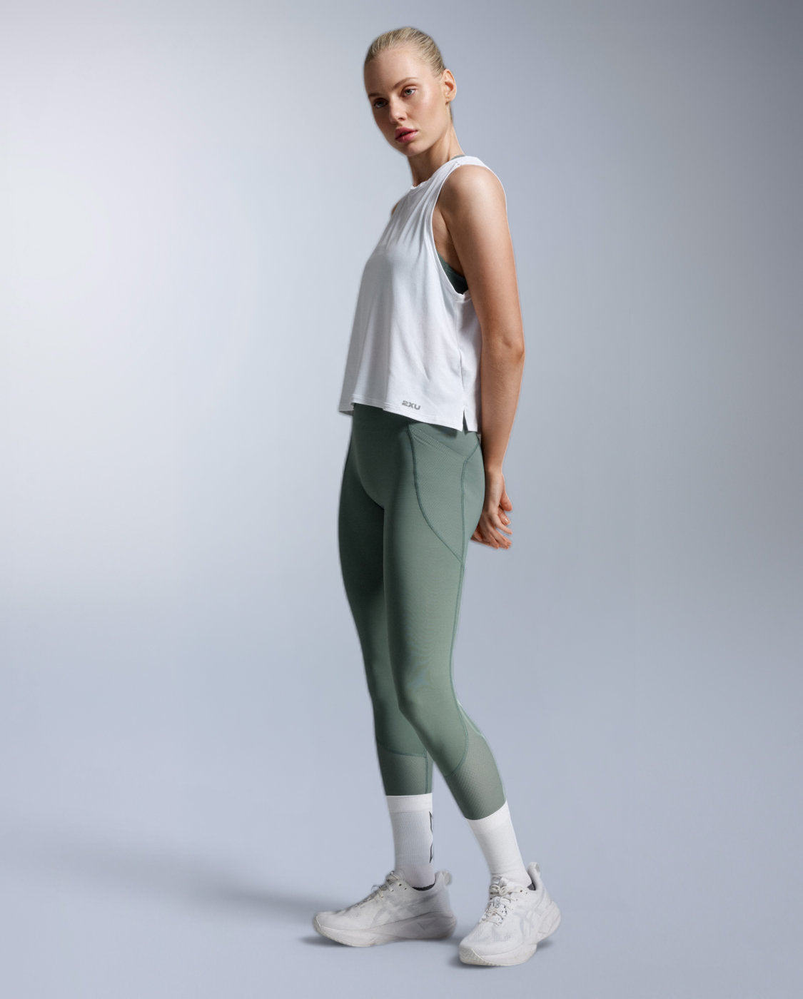 Aero Trail Tank Running shirt Women - chalk/white reflective