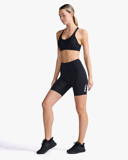 2XU Aero Tri Short Triathlonshorts Damen - black/white